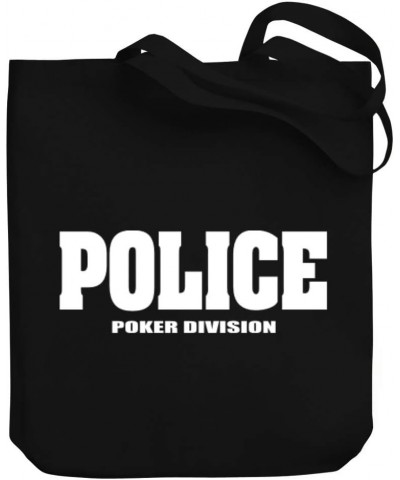 POLICE Poker DIVISION Canvas Tote Bag 10.5" x 16" x 4 $17.20 Totes