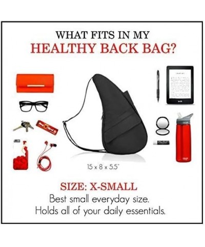 Healthy Back Bag Distressed Nylon Extra Small Black $33.60 Crossbody Bags