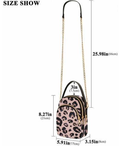 Small Crossbody Bags for Women Trendy Pink Leopard Print Travel Sling Bag Women's Crossbody Handbags Satchel Bags $10.40 Satc...