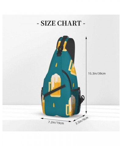 Cross Shoulder Bag Big Beer Chest Pack Adjustable Strap Casual Sling Daypack For Men Women $16.35 Crossbody Bags