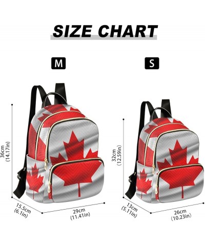 Cute Frog Cartoon Womens Backpack Purse Quilted Quilted Travel Bag Canada Flag Satin Pattern Medium $15.98 Backpacks