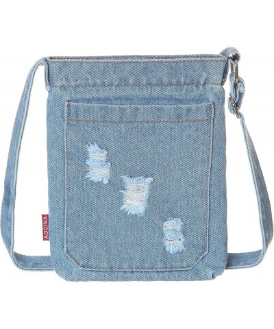 Small Denim Purse Blue Jean Purse Denim Crossbody Bags for Women Small Purse for Teenager girls D-light Blue $10.44 Crossbody...