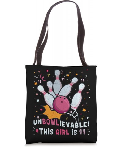 Funny 11th Birthday Bowling Lover Graphic for Girls Bowler Tote Bag $9.90 Totes