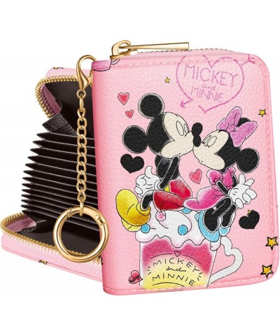 Mulafnxzl Credit Card Holder Wallet for Teen Girls Women Cute Cartoon Leather Accordion Wallets for Kids Boys Female Small Mu...