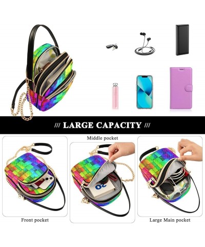 Crossbody Bags For Women Crossbody Bag Leather Chain Strap Multi Zipper Pockets Phone Purses Handbag Shoulder Bag Color 18 $1...