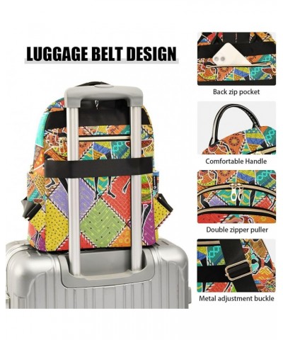 Dancing African Woman Ethnic Backpack for Women Shoulder Bag Lightweight Mini Backpack Casual Daypack Back Pack for Travel Sm...