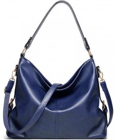 Women Retro Handbag Purse Purse Tote Satchels Top-handle Shoulder Hobo Bag Black Blue $29.03 Totes